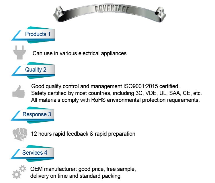 OEM/ODM Factory UK BS Plug Power Cord with Fuse